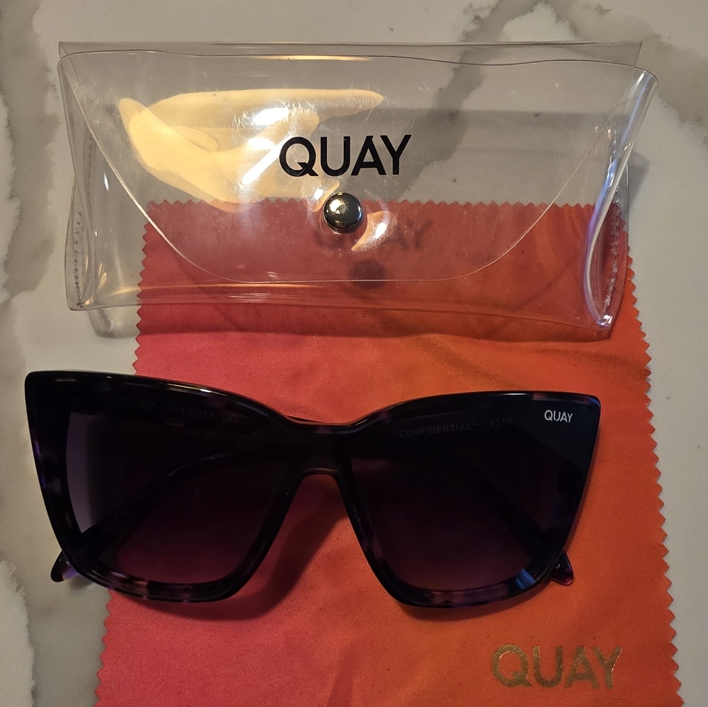 Quay Australia Purple Cat-Eye Sunglasses